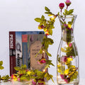 Artificial light rose garland for fairy decoration