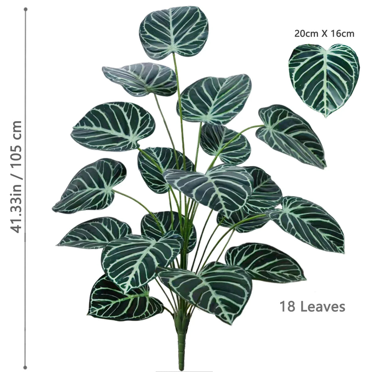 Artificial plant in pot apple leaf for interior decoration - HXY-18Y-105-T1