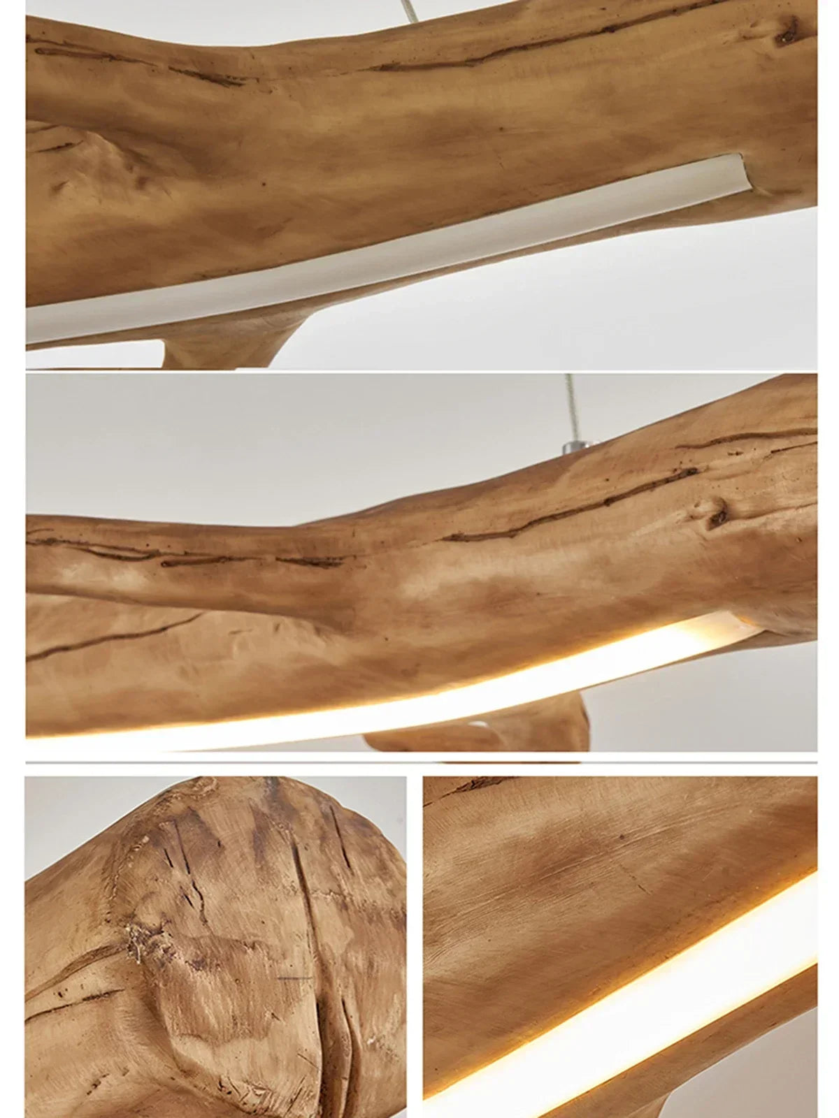 Retro resin tree branch during light, tea room, restaurant, coffee shop, LED during light, interior decoration lighting - view 6