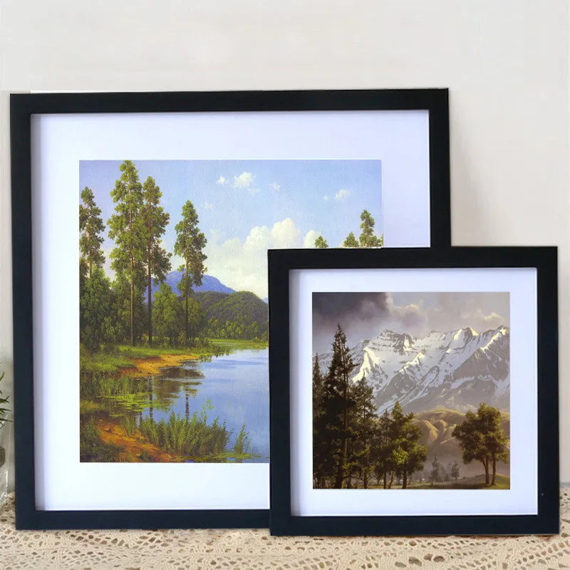 Wooden photo frame to hang for interior decoration - view 5