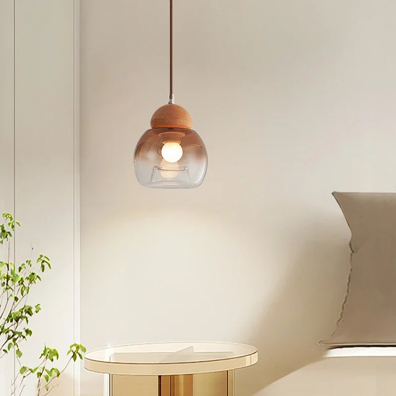 Retro glass pendant light medieval style for modern decoration - view 2