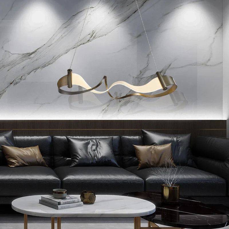 Personalized minimalist pendant light for restaurant and coffee - view 4