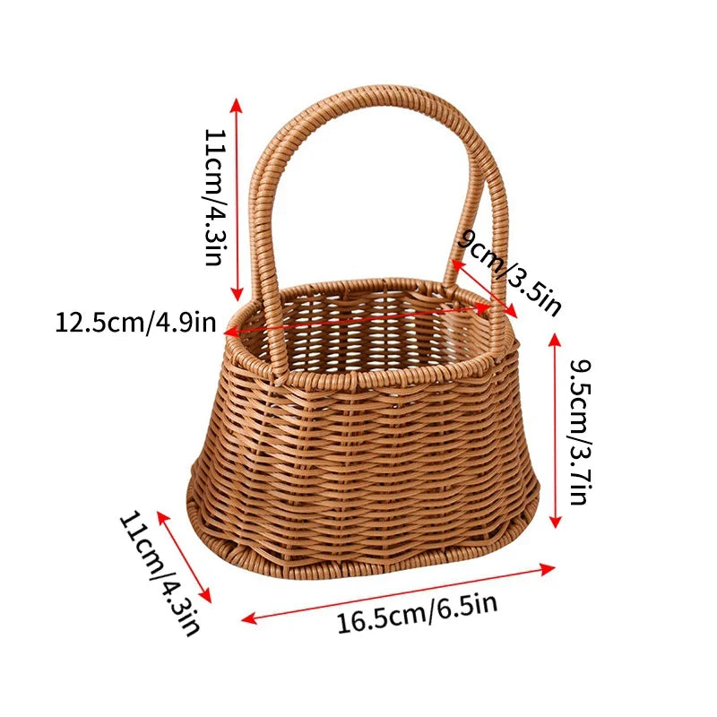 Hand woven storage basket for various uses - Panier C