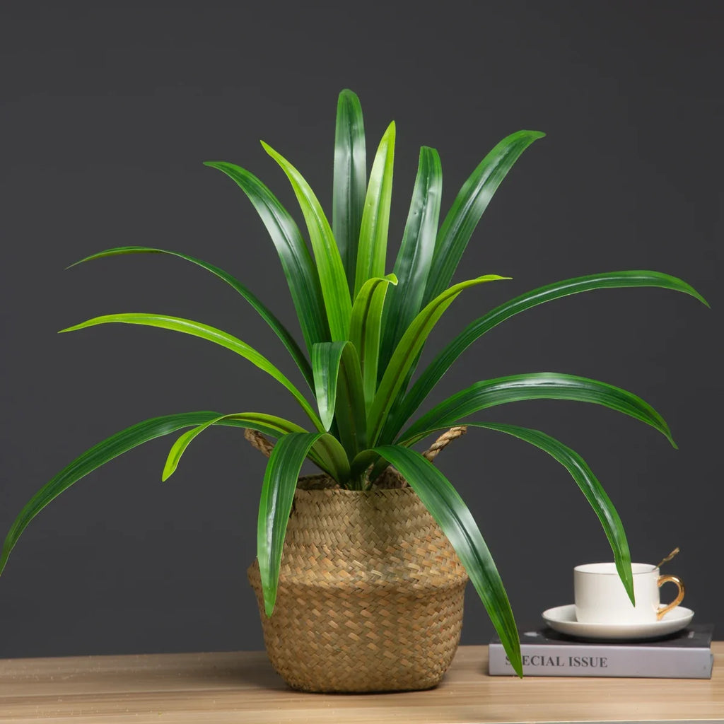 Artificial plants large orchid leaves for interior decoration - view 4
