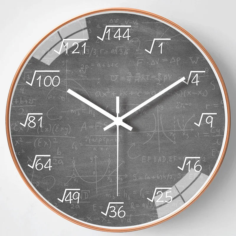 Wall clock mathematics blackboard decoration school children - 16-4053 / 8 pouces