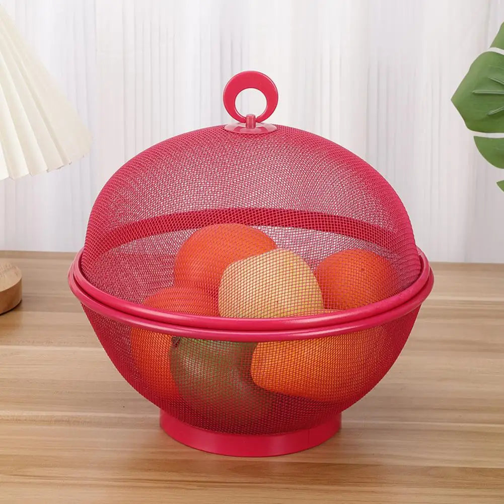 Mesh fruit basket with anti fly cover in stainless steel - view 4