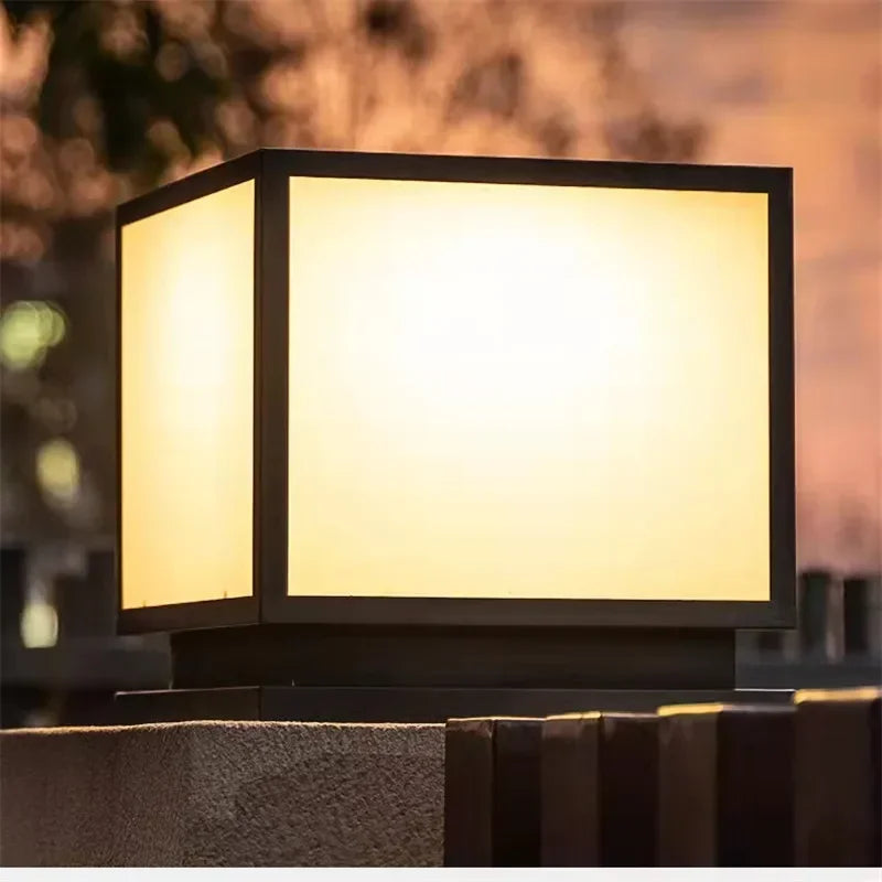 Dorian Vintage Square Waterproof Outdoor Floor Lamp - view 3