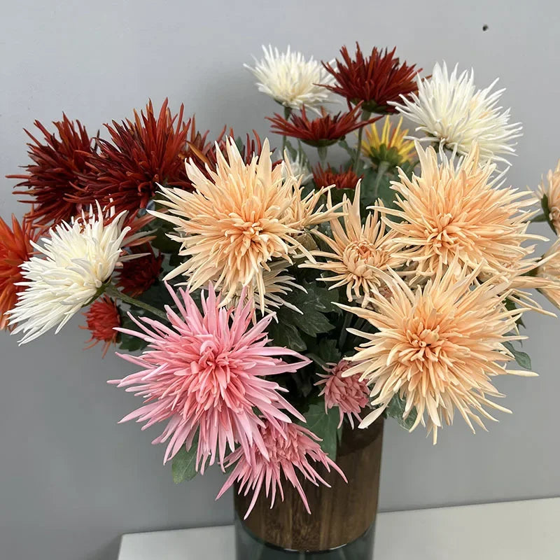 Artificial plant chrysanthemum touch realistic decoration mall - view 5