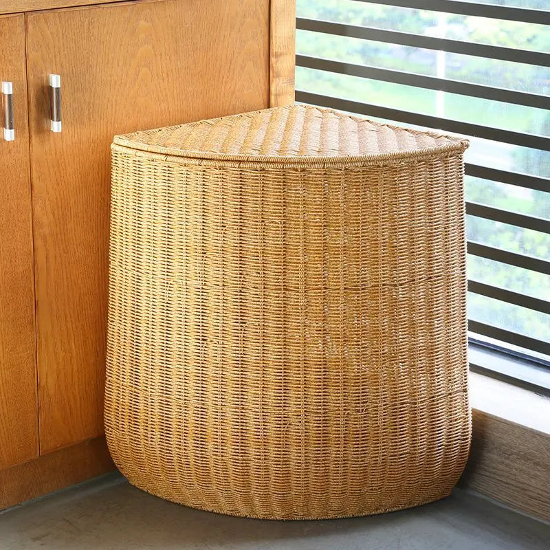 Woven dangle basket for linen and home storage - view 6