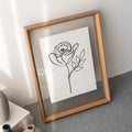 Double-Sided Clear Acrylic Photo Frame For Photos, Certificates And Specimen Displays Tabletop And Wall Mounted - wood grain color / 15.2x15.2cm