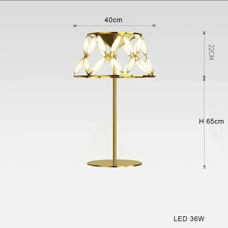 Modern Nordic chandelier creative led lamp for interior decoration - Table Lamp D / Silver / White Light