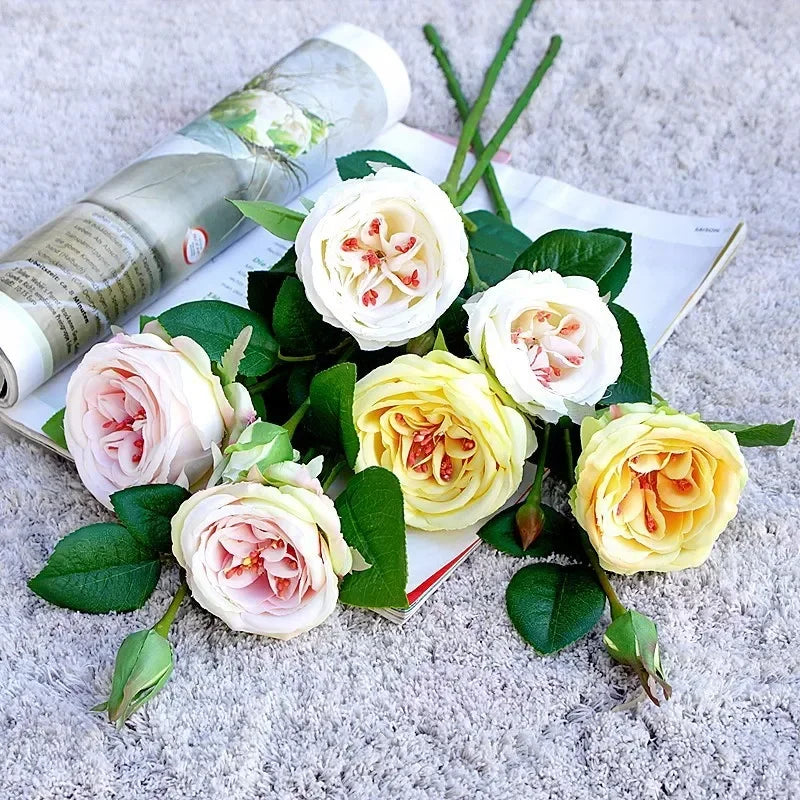 Artificial white pink decorative flowers for any occasion