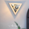 Modern triangular led wall sconce for interior decoration