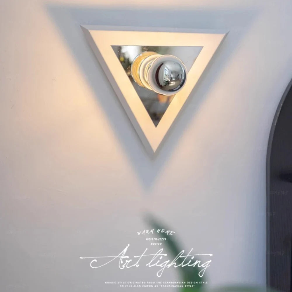 Modern triangular led wall sconce for interior decoration