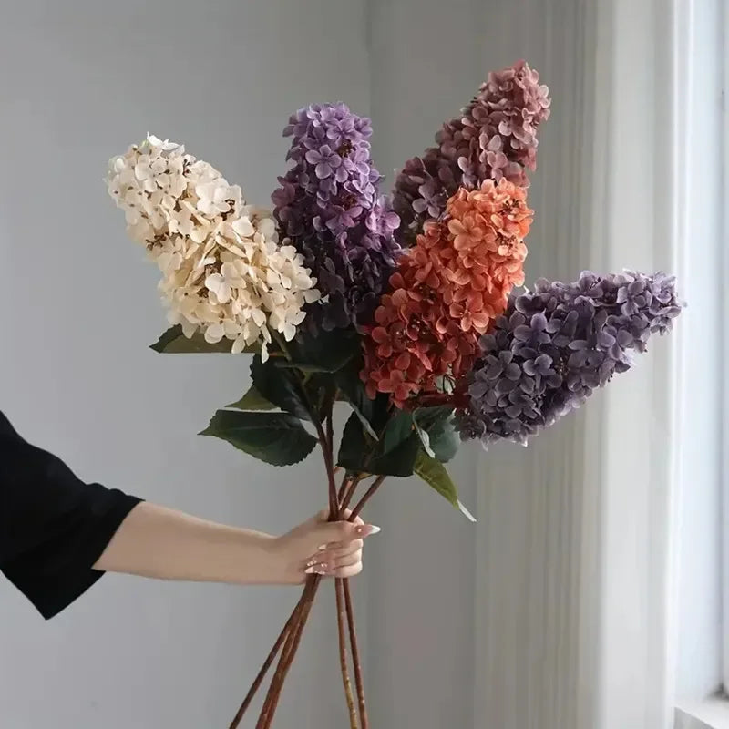 Large artificial hortensia flower for floral decoration and wedding