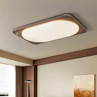 Medieval style led ceiling lamp in elegant retro wood