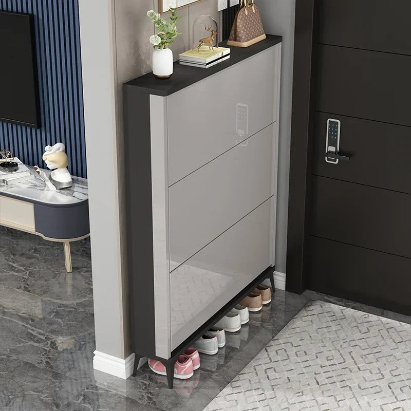 Modern luxury minimalist shoe cabinets ultra-thin furniture organizer