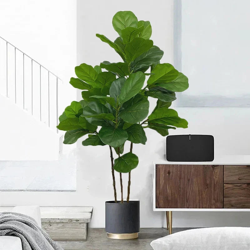 Artificial ficus branch for interior and exterior decoration