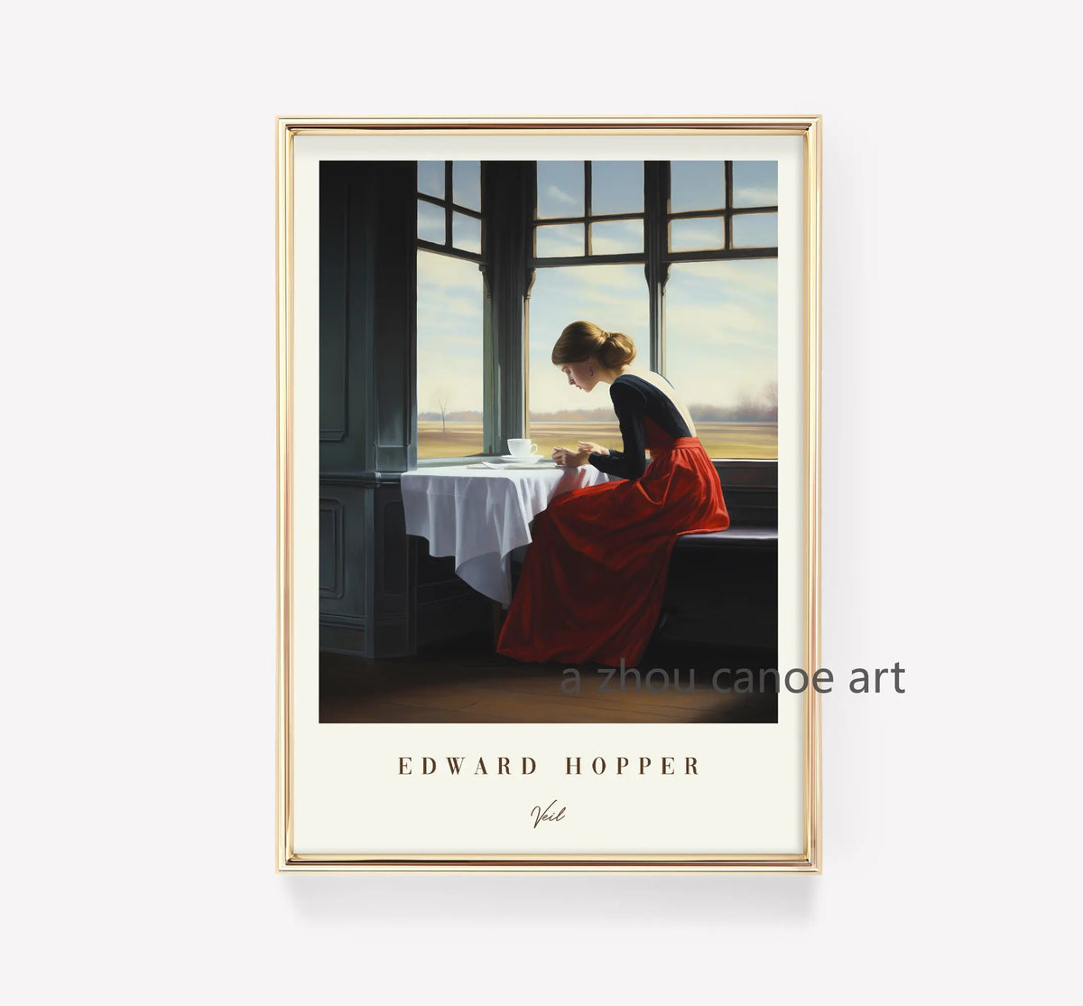 Library of classical art works edward hopper modern wall decor - 60X80cm No Frame / 17