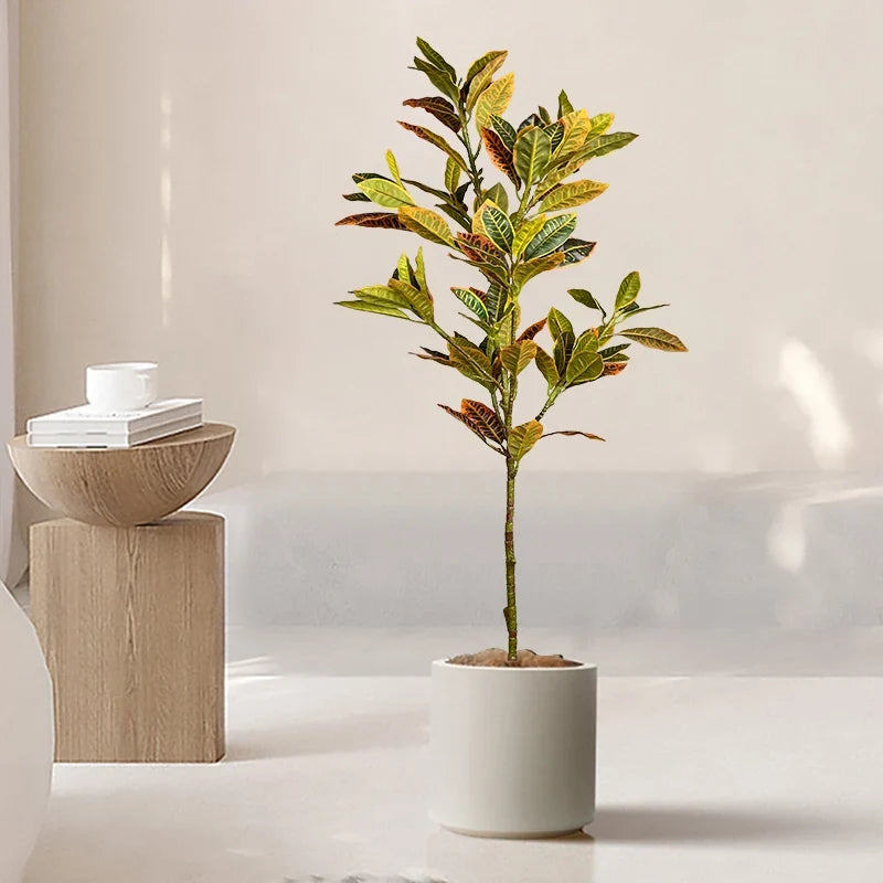 Artificial plants large tropical sizes ficus codiaeum interior decoration - view 4