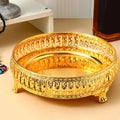 Round fruit basket for decorative storage and snacks