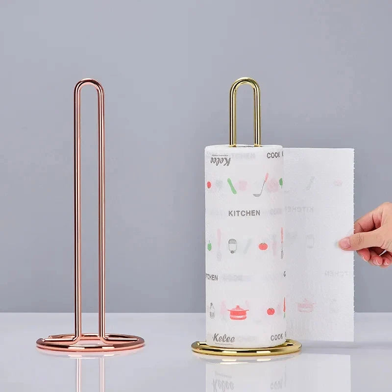 Stainless steel roll holder for towels and towels - view 3
