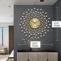 Wall clock in metal creative and silent design - 75CM