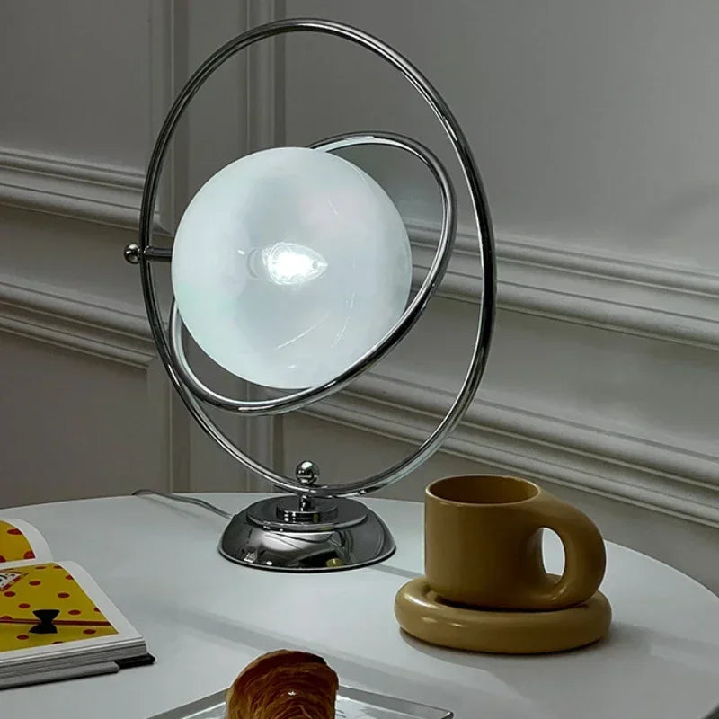 Rotary glass desk lamp Italian design 2024