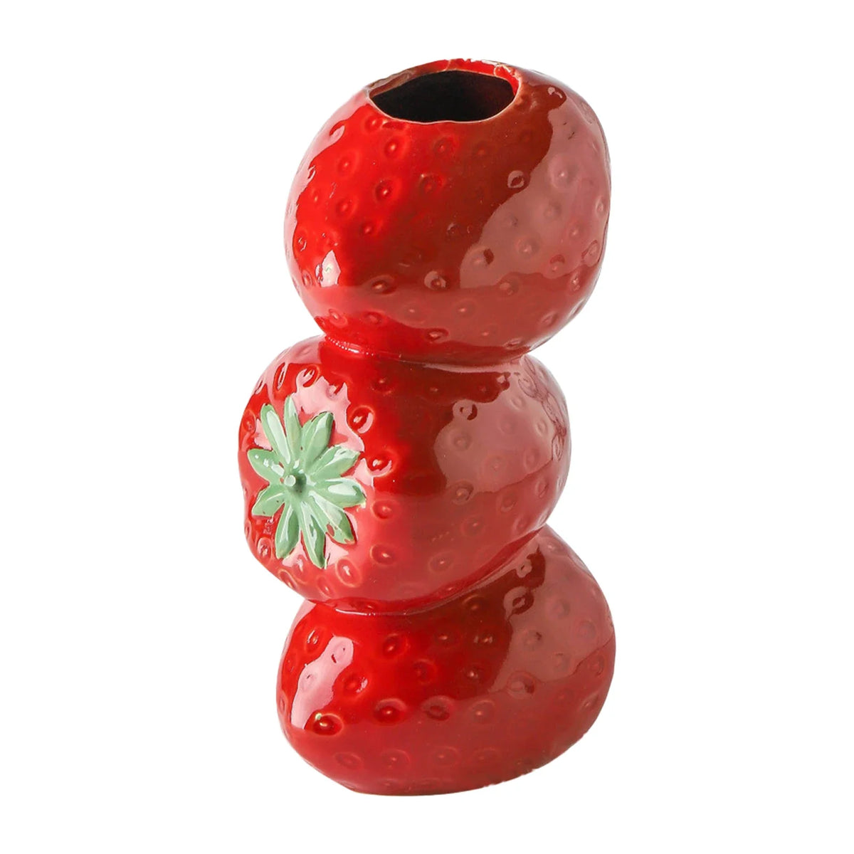 1 Piece Of Simulated Fruit Vase, Flower Arrangement, Creative Modern Style Home, Life, Horticultural Decorations - Red