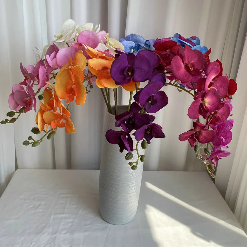 Arrangement of artificial flowers in velvet for interior decoration - view 2
