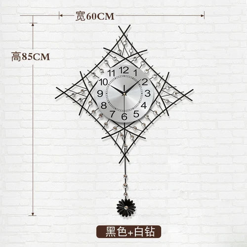 European unique metal clock with pendulum design - Style1 60X85CM