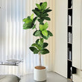 Artificial ficus plastic tree for tropical decoration
