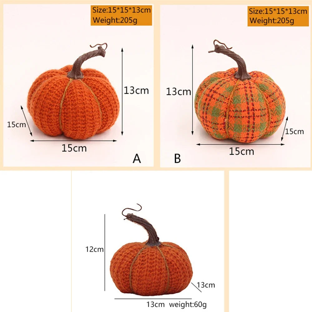 Decorative pumpkins in fabric for halloween thanksgiving and parties - view 6
