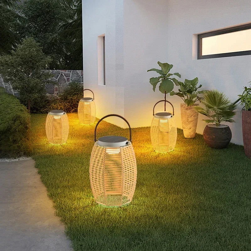 Modern solar outdoor lamps for gardens and courtyards - view 4