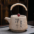 Japanese retro kungfu ceramic textured tea service - view 2