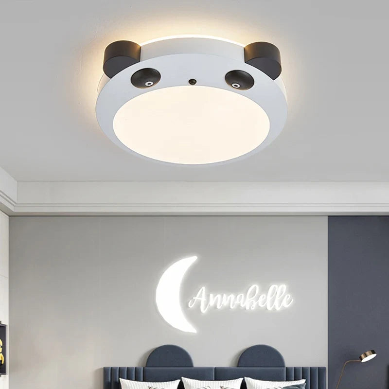 LED panda ceiling lamp for decoration child bedroom - view 5