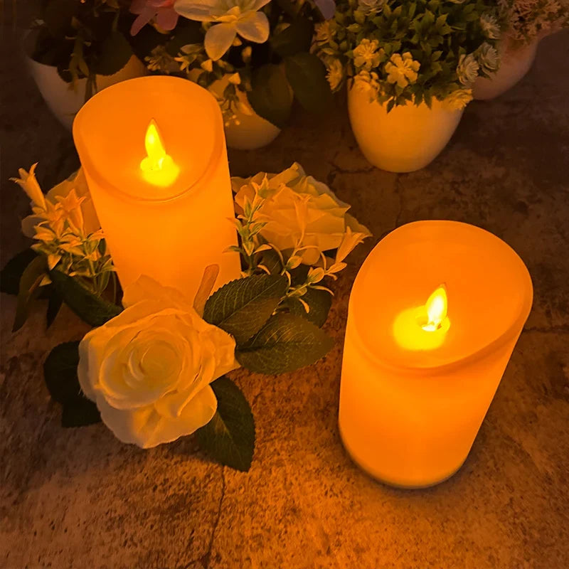 Decorative led candle for wedding and birthday - view 3