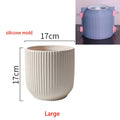 Silicone mold for creative flower pot decorative and practical - Clear yellow