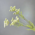Durable Plastic Silk-Look Flowers for Weddings Events - White