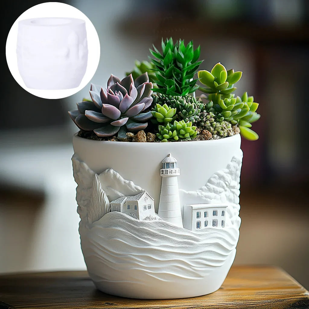 Silicone mould for flower pot and decorative storage - view 5