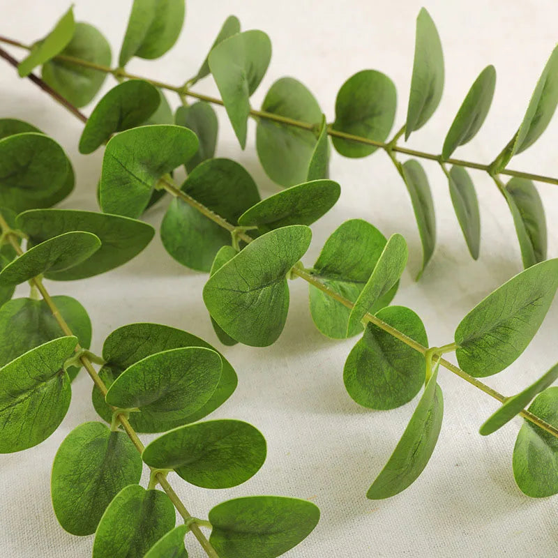 Artificial plant branch in eucalyptus for interior decoration and garden - view 3