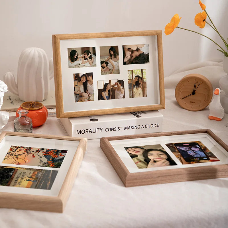 Vintage wooden picture frame for wall decoration - view 5