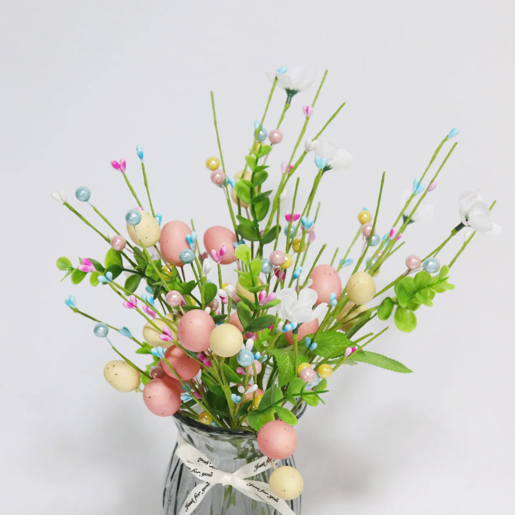 Decoration egg artificial flowers foam for Easter diy - view 4