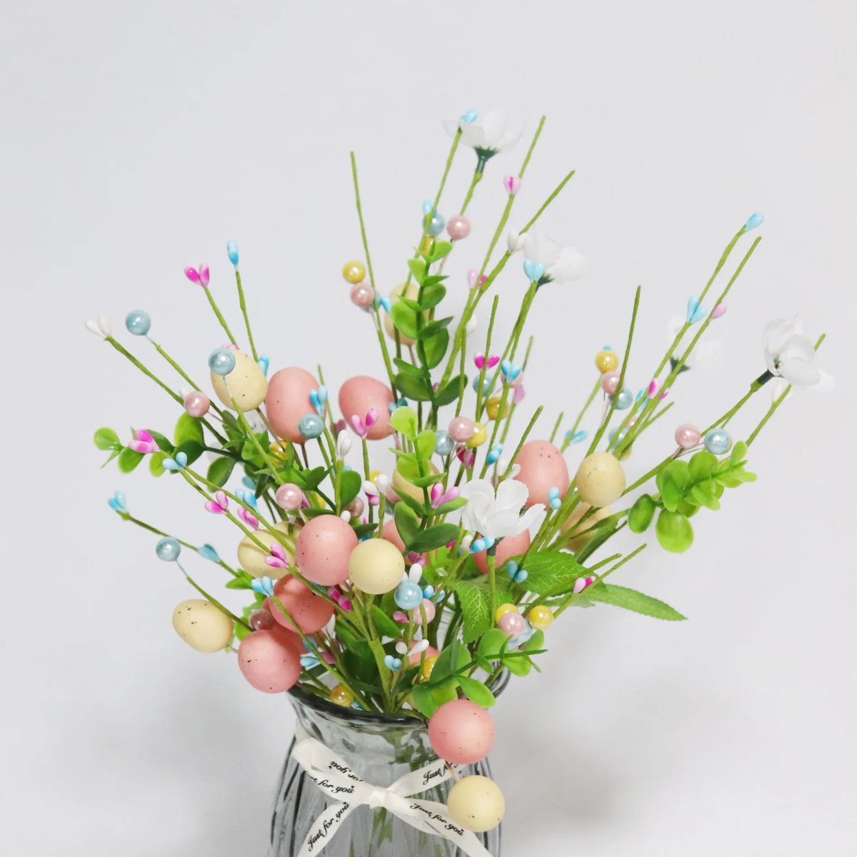 Decoration egg artificial flowers foam for Easter diy - view 4