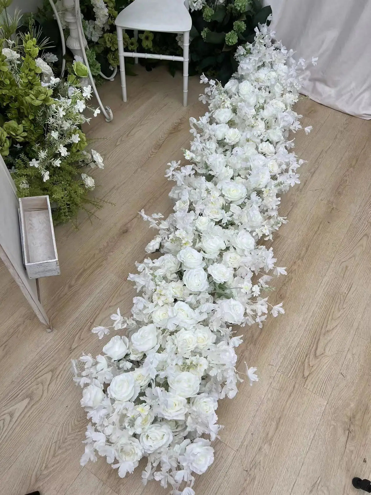 Artificial Hortensia Flower in Plastic for Weddings and Parties - view 2