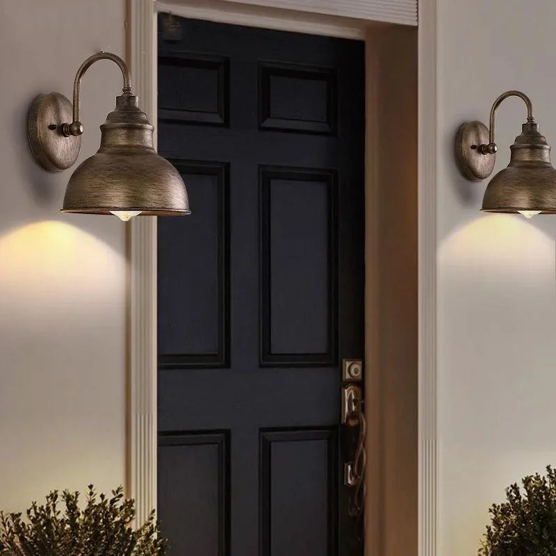 Waterproof wall sconce industrial style for outdoor garden and courtyard - view 5