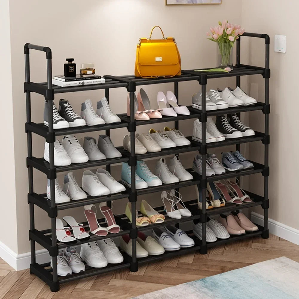 Multilayer shoe shelf metal space gain - view 4