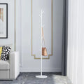 Luxury coat holder on foot with 8 hooks versatile organizer - 3-Bottom Stone