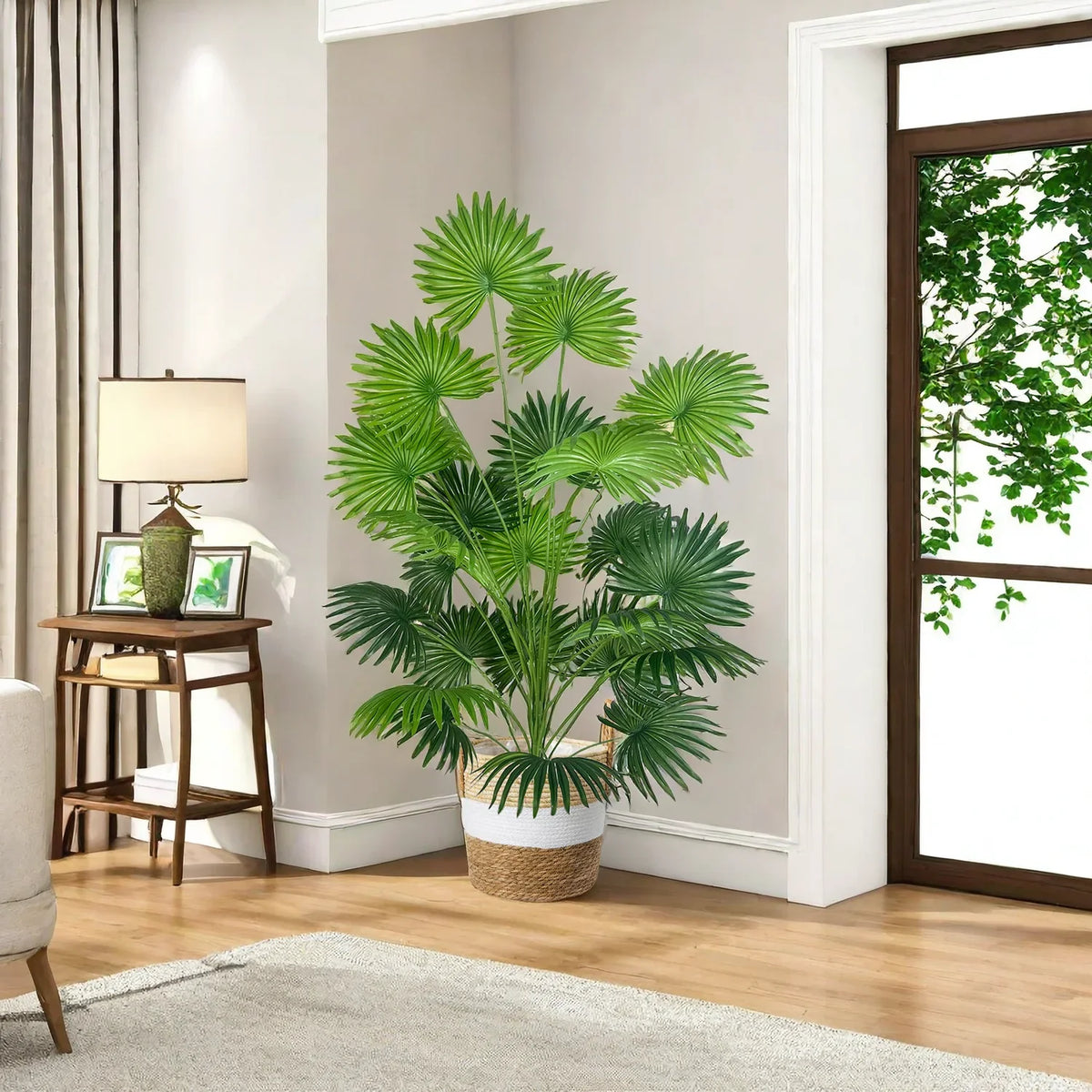 Artificial palm branch large decorative plant for indoors - view 3