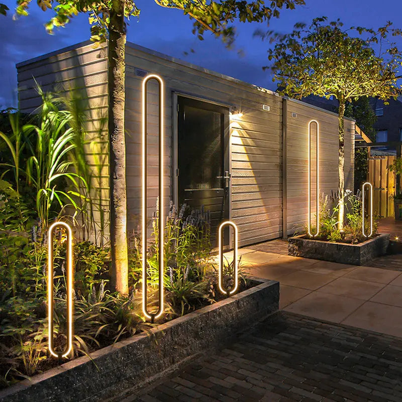 LED outdoor light round minimalist for garden and driveway - view 5